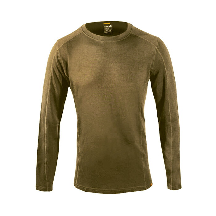 Point6 Ms baselayer LS midcrew neck top Tan [P68001]