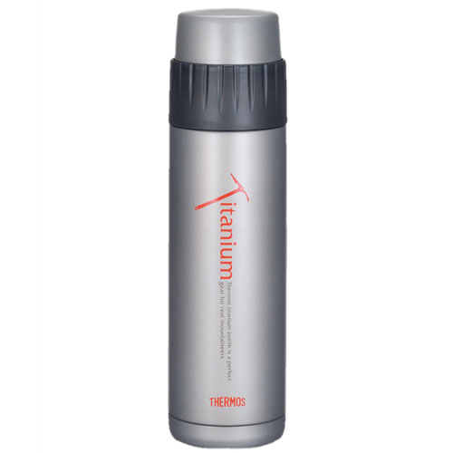 【楽天市場】サーモス THERMOS 山専ボトル チタンボトル チタングレー 0.48L [水筒][ボトル][チタンボトル][グレー