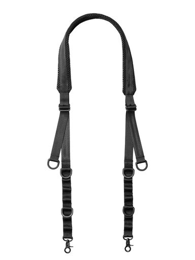[TACTICAL_GEEK]TGBelt3EDCショルダーストラップアウトドア用マルチ合わせる能力のあるパッド付き添い人曲がったがけ胴締めショルダーバッグ取り替えっこ用佩び物ナイロン製日常使い走り難民キャンプ(黒いこと)