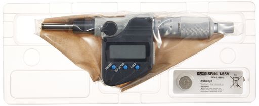 ミツトヨ(Mitutoyo)雨合羽デジマチックマイクロメータヘッド350-281-30MHN1-25MX(IP65)