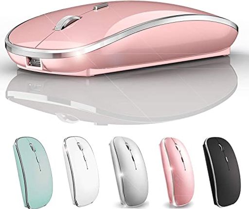ワイヤレスマウスMacBookAir用ノートパソコン用Mac用iMac用デスクトップコンピュータ用(ピンク)