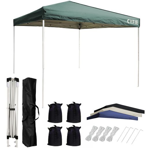 CYFIEタープテント 3mx3m サイドシート1枚付 ワンタッチ 高さ3段階 Amazon | CYFIE タープテント 3mx3m サイドシート1枚付