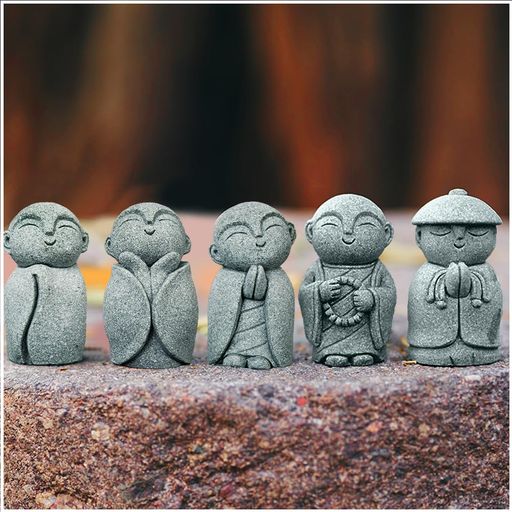 楽天市場】YUYAKESHIお地蔵さん癒し置物祈りお地蔵様僧侶地蔵手のひら