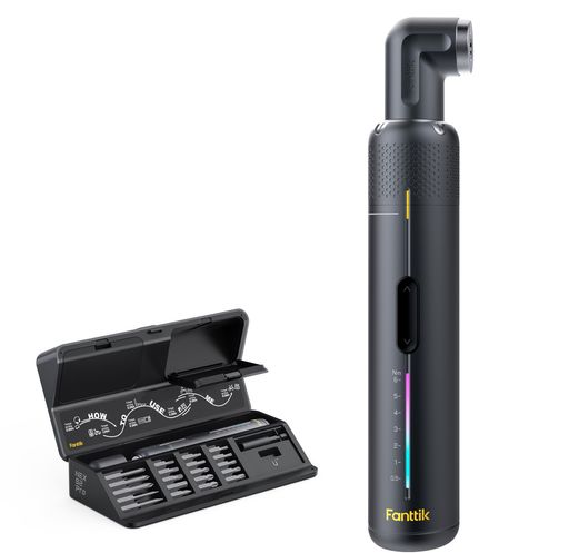 Fanttik S2 Pro 電動ドライバー 90&deg;アングルアダプター付 狭い場所対応 7段階トルク調整 0.5-6N.m 充電式ドライバーセット マグネットビット20本 1/4インチ六角軸 家具組立 DIY 家電修理 精密 工具｜vicsystore