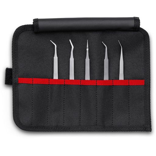 クニペックスKNIPEX5本組細やかSMD毛抜き(書き割り品)9200-03