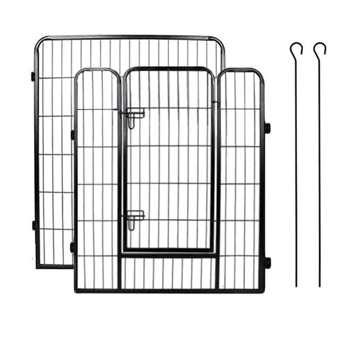 DUDULIFE ペットフェンス 大型犬用 中型犬用 ペットケージ 折り畳み式 ペットサークル ペットフェンス 大型犬用 中型犬用 複数連結可能