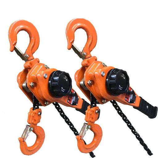 ベストアンサーJDレバーホイスト1tonチェーン1.5m1t2個セット2台1000kg1トン軽量化小型化チェーンローラーチェーンブロック荷締機ガッチャがっちゃチェーンチェン