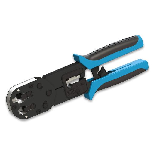[LINKUP]CrimperToolCat6Cat55ERJ45CableCrimpandTrimEasyPassThruPlugs|RJ45RJ12\u0026RJ11EthernetLANInternet