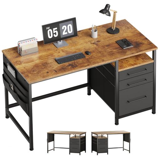 楽天市場】Maihailパソコンデスク引き出し付き学習机pcデスク幅120cmx