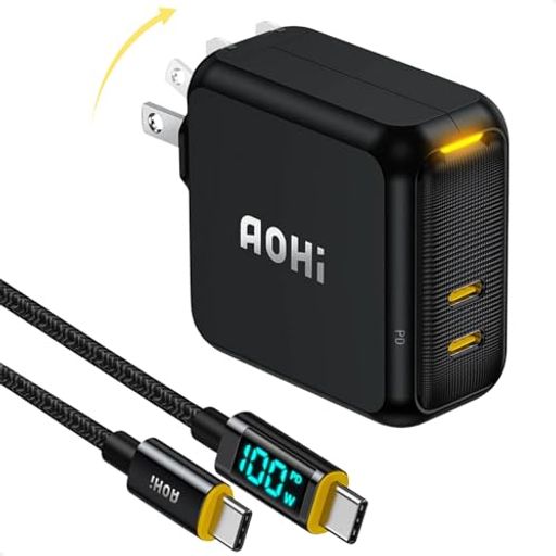 AOHI 140W PD 充電器 USB-A & USB-C 3ポート Amazon | AOHI pd 充電器 140W 3ポート (USB-C*2 USB-A*1 pd3.1
