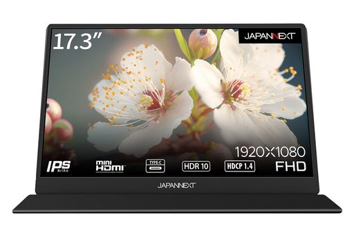 JAPANNEXT17.3インチモバイルモニターIPSパネルフルHD1920x1080解像度スマートケース付き(TypeC/MACPC対応/スピーカー内蔵/非光沢)JN-MD-IPS1730FHDR
