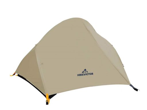 HIKEVICTOR1人用ソロ円蓋軽さパウダーコンパクト前室付き添い人難民キャンプ独立独行式耐水圧4000粍2重層山登りテントサイクリングツーリング銀輪旅する超軽さ幕営3時節(カーキ色)