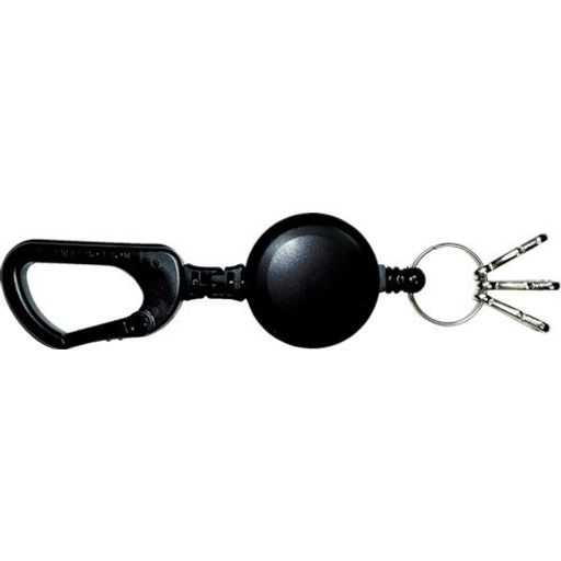 TRUSCO(トラスコ)カラビナリールキーリング付STKRK-Sキーホルダーx20個【ケース販売】