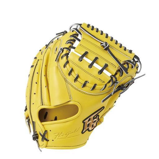 HI-GOLD ハイゴールド 一般軟式用 キャッチャーミット 己極 OKG-910M SRレモンイエロー LH 右投 捕手用｜vicsystore