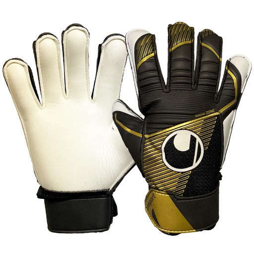 uhlsport(ウールシュポルト)練習用サッカーGKキーパーグローブパワーラインエリートスターターソフト1011312025ブラックxゴールドxホワイト