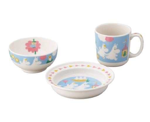 山加商店MOOMIN(ムーミン)「ベビーキッズ」食器セット3点ベビー子ども食器(ギフト箱入)電子レンジ食洗機対応ムーミングッズ北欧母の日プレゼント食器ギフト結婚祝い日本製MM1200-112