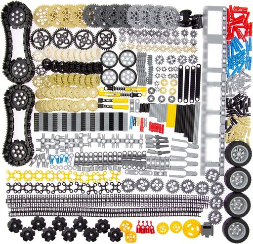 844ピーステクニックパーツギア車軸セットブロック、ホイールチェーンリンクピンコネクタージョイントトラックタンクホイールショックアブソーバーステアリングシャフトMocSTEMROBOTDIY用 10,849円