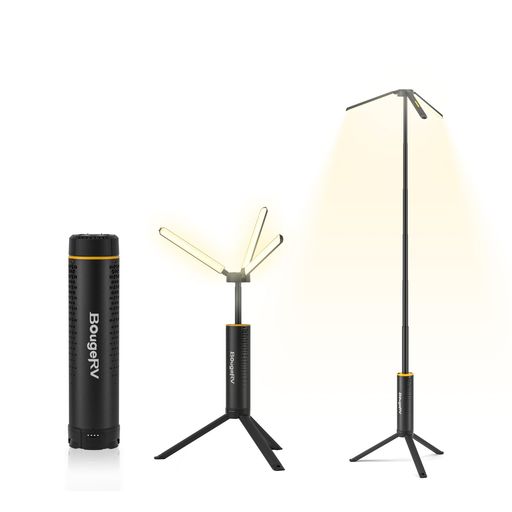 BougeRV LEDランタン キャンプランタン 充電式 3000lm高輝度 大容量15600mAh 「12晩連続点灯可能」 最高1.68mまで調整 折畳可能 コンパクト 照明方向調節可能「昼白色」「焚火色」「赤色」3色切替&hellip;｜vicsystore