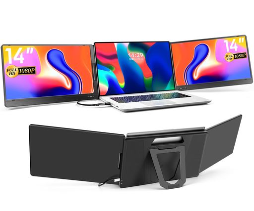 デュアルディスプレイ 14.1インチ モバイルモニター 楽天市場】KEEPTIME デュアルディスプレイ 14.1インチ モバイル