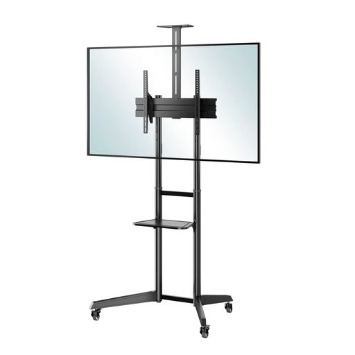 DMM.makeDISPLAY/TVスタンドテレビスタンド43-65インチVESA対応キャスター付き移動式棚板付き高さ/角度調整DKS-LCS4