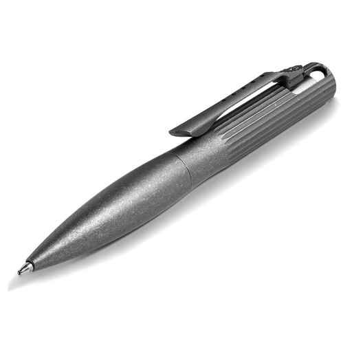 TIMULTIチタンボールペンボルトアクション書き込み式メタリックペン小っちゃい御膳上等ボールペン詰め替え隠し書きもの日毎夜毎の持ちはこびに(チタン/艶消し)