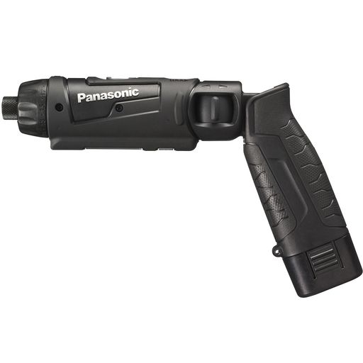 パナソニック(Panasonic)充電スティックドリルドライバー7.2V1.5Ah電池パックx2個/充電器/ケース付高精度小型ドライバーM5手元用ワイドLED搭載EZ7421LA2S-Bブラック