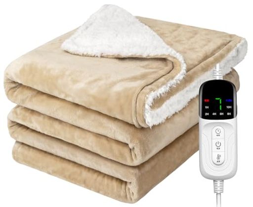 楽天市場】電気毛布 掛け敷き兼用 厚手生地 188×130cm【大きいサイズ