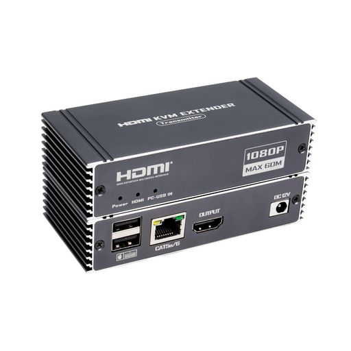 60MHDMIKVMエクステンダー、HDMIエクステンダー(USBKVM抑えつける相応う)RJ4560m(Cat5e/Cat6相応う)、POC(PoweroverCoax)相応う、繰り返し受け支える、USB鍵盤/二十日鼠相応う(パソコン用電子計算機)
