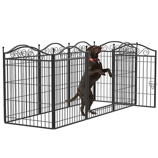 DUDULIFE ペットフェンス 大型犬用 中型犬用 ペットケージ 折り畳み式 DUDULIFE ペットフェンス 大型犬用 中型犬用 ペットケージ