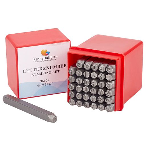 楽天市場】PHPandaHall打刻印刻印セット36個4mmアルファベット数字