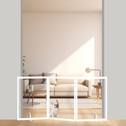 楽天市場】unipaws木製犬用ゲート、折り式バリア、ペット用家具