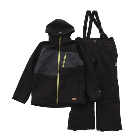 エアボーン Arbn スキーウェア 上下セット 22 3in1 Asymmeスーツ Ab23ww1326 Blk メンズ 別倉庫からの配送