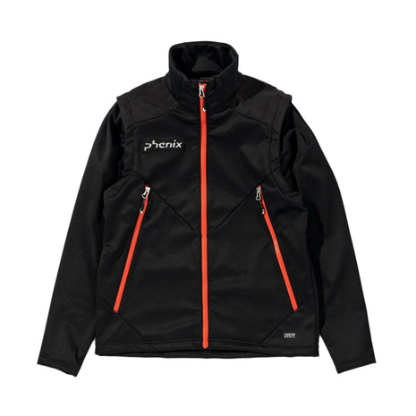 アリゾナ州の州都（PHENIX）（メンズ）スキーの板御召しもの アウタージャケット トップス Soft Shell PFB72KT06BLACK