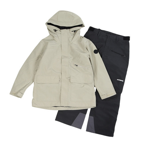 BonFire（BonFire）（レディース）スノーウェア 上下仕掛ける BIG HOOD L ST 80BNF5FSP2386 BEG 上下セット・つなぎ-スポーツ・アウトドア-スキー用ウェア