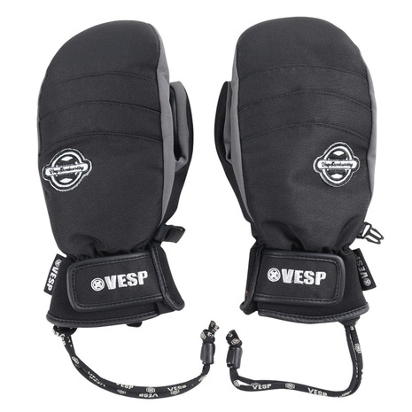 ベスプ（VESP）（メンズ、レディース）ミトン地球儀 スキーの板 スノーボード Regular Mitten VPMG1024BK