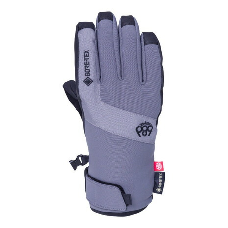 686（686）（レディース）GORE-TEX LINEAR UNDER CUFF GLOVE 五指グローブ 3M3WNGLV313 RHINO GREY