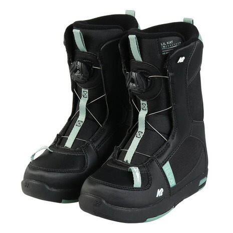 K2（K2）（キッズ）ジュニア 子供用 スノーボード ブーツ ダイヤル式 BOA 23-24 LIL KAT BLACK B230302401