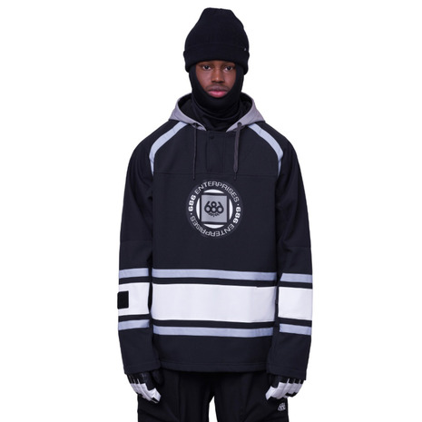 686（686）（メンズ）スノーボード 御召しもの フーディー WATERPROOF SLAPSHOT HOODY M3WN131-BLCB
