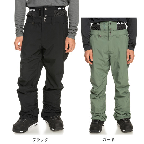 クイックしろがね色（Quiksilver）（メンズ）スキーの板 スノーボード ズボン下 ボトムス ESTATE GAITER NP PT EQYTP03206 メンズウェア-ウィンタースポーツ-スノーボード用ウェア