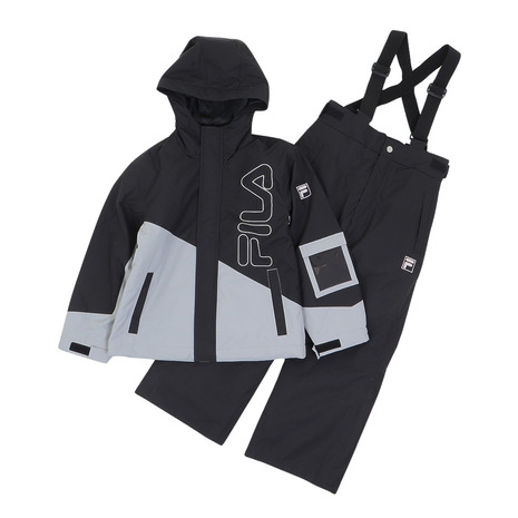 FILA スノーボードウェア Oサイズ ホワイト/ネイビー FILA:フィラ】キッズスノーウェア上下セット スキー スノボー 雪