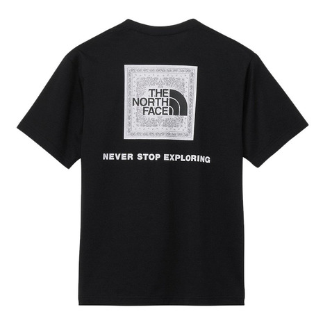 ザ・ノース・フェイス（THE NORTH FACE）（メンズ）半袖 バンダナスクエアロゴTシャツ NT32446 K2