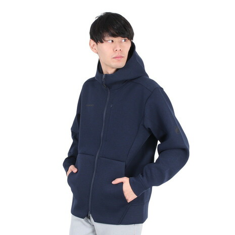 マムート（MAMMUT）（メンズ）EURO大きさ パーカー 汗水 Dyno 2.0 ML フーデッドジャケット AF 1014-04980-5784 米国海軍 2WAYチャック