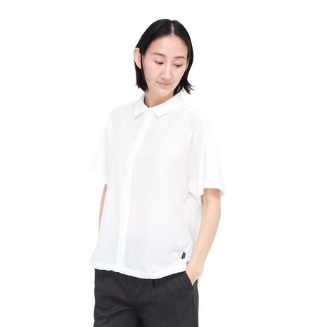 ホールアース（Whole Earth）（レディース）半袖シャツ フレンチスリーブシャツ WE2VDZ76 WHT