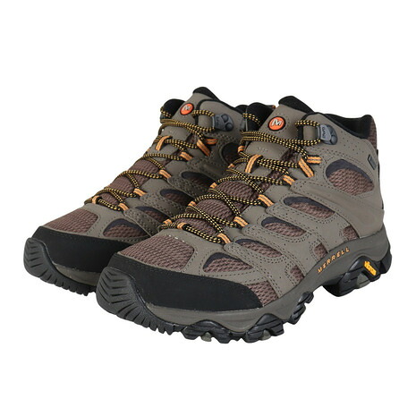 メレル（MERRELL）（メンズ）ハイキングシューズ 登山靴 山登り モアブ 3 シンセティック ミッド ゴアテックス ワイド ワイズ 500639W WALNUT ベージュ 防水透湿｜Victoria Surf＆Snow 支店