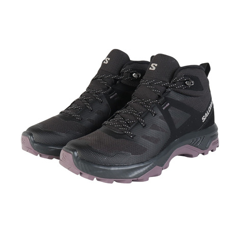サロモン（SALOMON）（レディース）山歩きシューズ 山登り靴 登山 EXEO MID GTX L47632700 ゴアテックス 雨合羽 ご機嫌とり捨てる