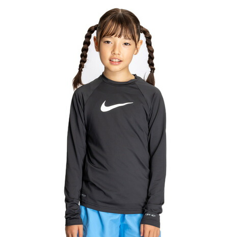 NIKE　ラッシュガード　長袖 NIKE ナイキ キッズ ラッシュガード 長袖 ジップアップ 3D