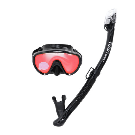 ツサスポーツ（TUSA SPORT）（メンズ、レディース）シュノーケリング プロシリーズミラー 2点セット UC0126M BKBKB｜Victoria Surf＆Snow 支店