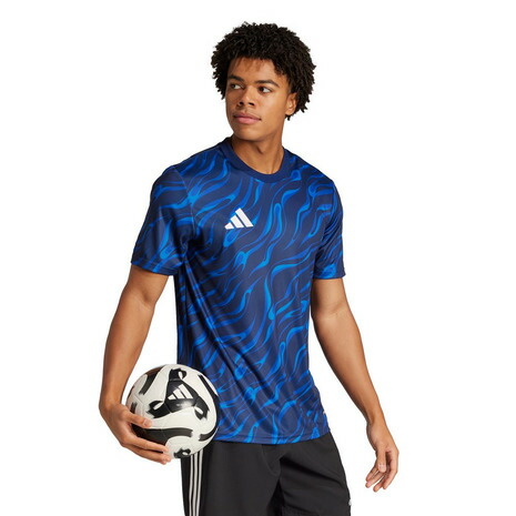 【adidas】アディダス ブルー系 半袖 サッカーウェア メンズ Lサイズ adidas アディダス 半袖サッカーシャツ 青 メンズ M 新品 ブルー