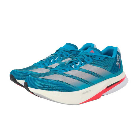 アディダス（adidas）（メンズ）駈けっくらシューズ 形づくるシューズ 部活 アディゼロ 豆の町 13 青碧 OPU26-JR4868