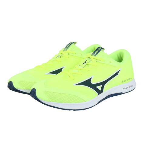 ミズノ（MIZUNO）（メンズ、レディース）駈けっくらシューズ 形づくるシューズ 部活 デュエルソニック 4 黄色 米国海軍 U1GD257021 運動競技 シューズ